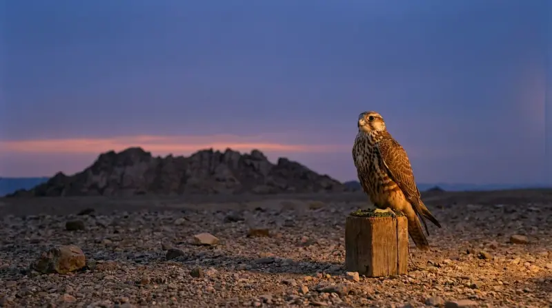 Hurr — Falconry furniture — a hood cut to one bird