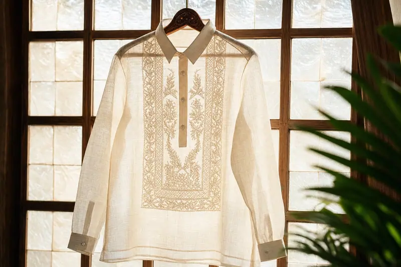 Nipis — Bespoke barong Tagalog — piña and jusi to commission